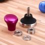 Stainless steel coffee press with adjustable length.