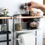 Magnetic refrigerator side multi-function storage holder.