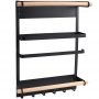 Magnetic refrigerator side multi-function storage holder.