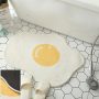 Attractive egg pring rug, suitable for kitchen, bathroom, bedroom and etc.