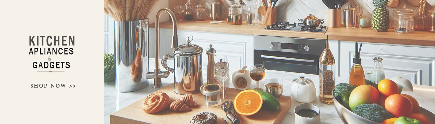 Kitchen apliances and kitchen gadgets.