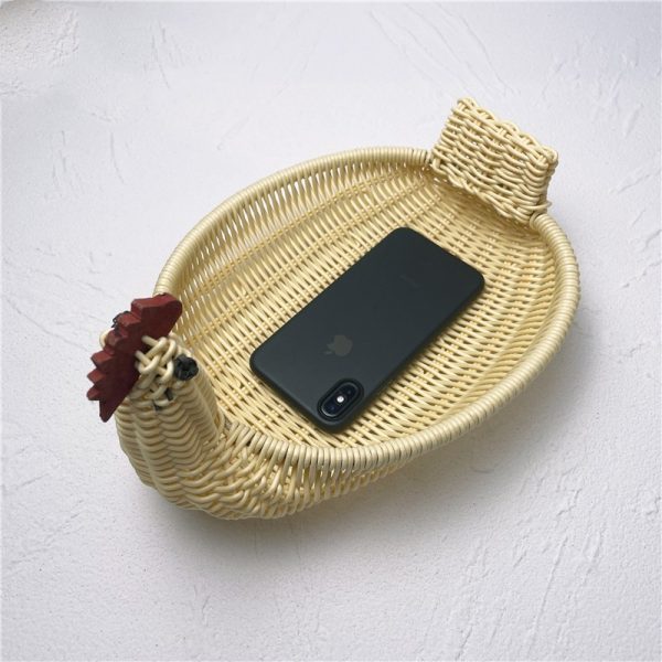 Wicker Bamboo Storage Basket