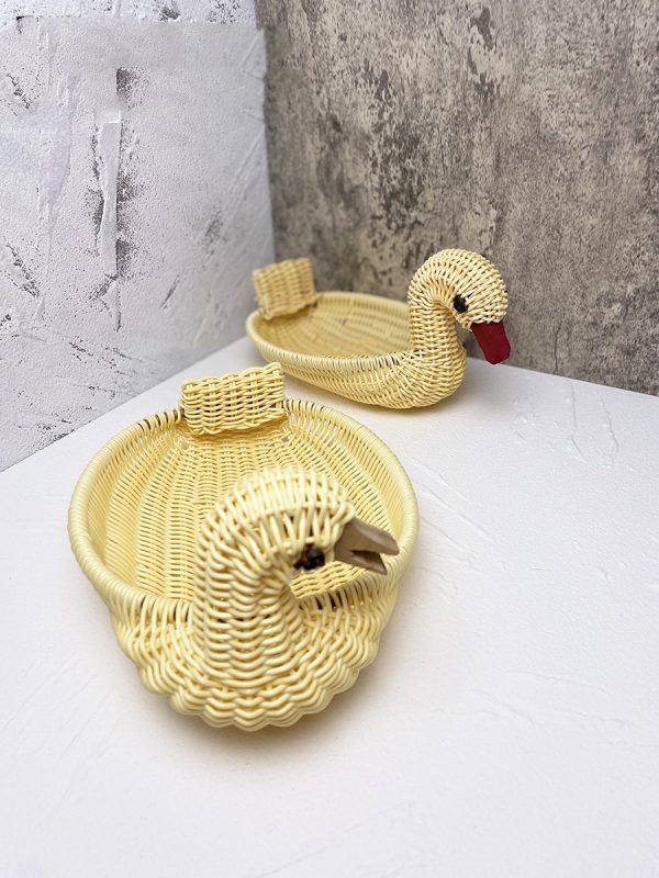 Wicker Bamboo Storage Basket