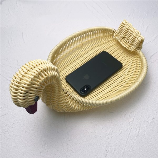 Wicker Bamboo Storage Basket