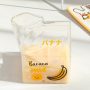 Glass Milk Cup - Transparent Drinkware